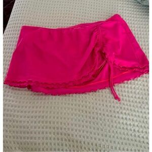 New Crown & Ivy hot pink skirted swim bottom size XL